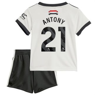 Billiga Manchester United Tredjetröja Barn 2024/25 Antony 21 Kortärmad (+ Korta byxor)