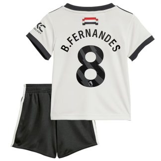 Billiga Manchester United Tredjetröja Barn 2024/25 Bruno Fernandes 8 Kortärmad (+ Korta byxor)