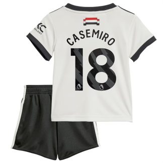 Billiga Manchester United Tredjetröja Barn 2024/25 Casemiro 18 Kortärmad (+ Korta byxor)