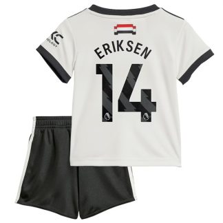 Billiga Manchester United Tredjetröja Barn 2024/25 Christian Eriksen 14 Kortärmad (+ Korta byxor)