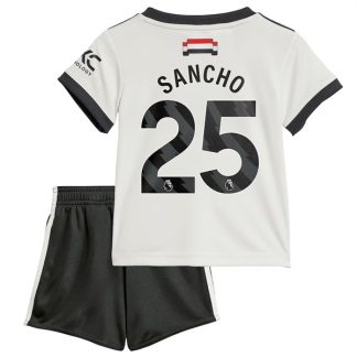 Billiga Manchester United Tredjetröja Barn 2024/25 Jadon Sancho 25 Kortärmad (+ Korta byxor)