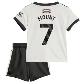 Billiga Manchester United Tredjetröja Barn 2024/25 Mason Mount 7 Kortärmad (+ Korta byxor)