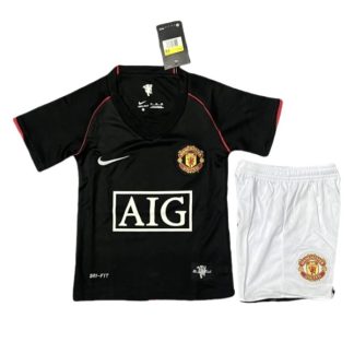 Billiga Manchester United Tredjetröja Barn Retro 2007-2008 Kortärmad (+ Korta byxor)