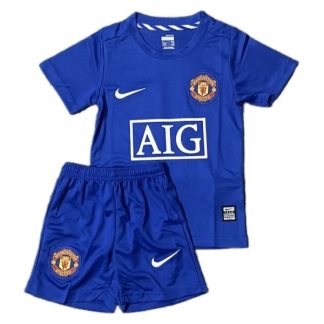 Billiga Manchester United Tredjetröja Barn Retro 2008-2009 Kortärmad (+ Korta byxor)