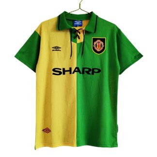 Billiga Manchester United Tredjetröja Retro 1992-1994 Kortärmad