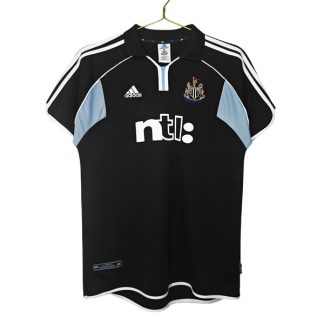 Billiga Newcastle United Bortatröja Retro 2000-2001 Kortärmad