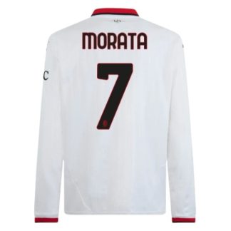 Köpa AC Milan Bortatröja 2024/25 Álvaro Morata 7 Långärmad