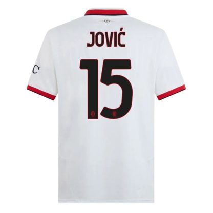 Köpa AC Milan Bortatröja 2024/25 Luka Jović 15 Kortärmad