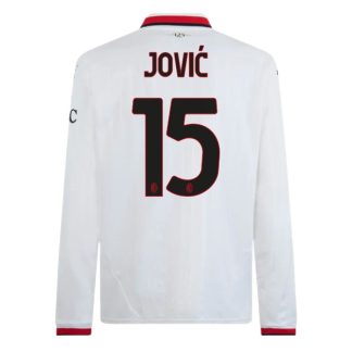 Köpa AC Milan Bortatröja 2024/25 Luka Jović 15 Långärmad