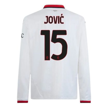 Köpa AC Milan Bortatröja 2024/25 Luka Jović 15 Långärmad