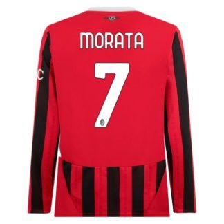 Köpa AC Milan Hemmatröja 2024/25 Álvaro Morata 7 Långärmad