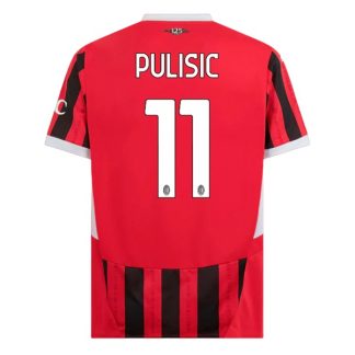 Köpa AC Milan Hemmatröja 2024/25 Christian Pulisic 11 Kortärmad