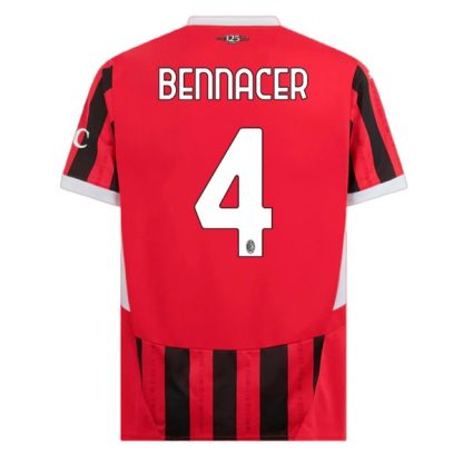 Köpa AC Milan Hemmatröja 2024/25 Ismael Bennacer 4 Kortärmad