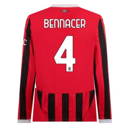 Köpa AC Milan Hemmatröja 2024/25 Ismael Bennacer 4 Långärmad