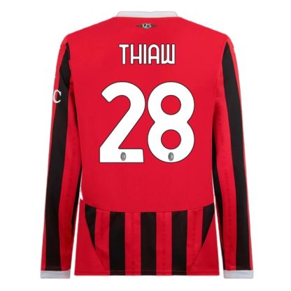 Köpa AC Milan Hemmatröja 2024/25 Malick Thiaw 28 Långärmad