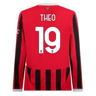 Köpa AC Milan Hemmatröja 2024/25 Theo Hernandez 19 Långärmad