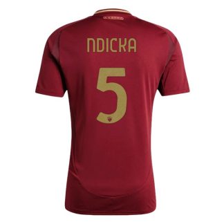 Köpa AS Roma Hemmatröja 2024/25 Evan Ndicka 5 Kortärmad