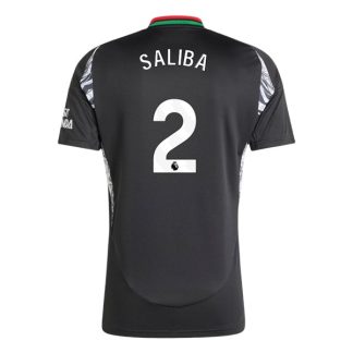 Köpa Arsenal Bortatröja 2024/25 William Saliba 2 Kortärmad