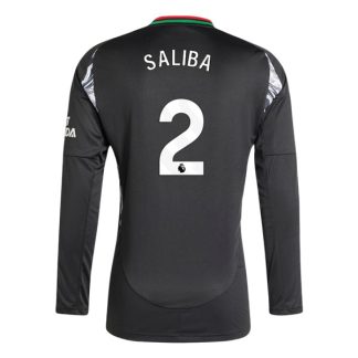 Köpa Arsenal Bortatröja 2024/25 William Saliba 2 Långärmad