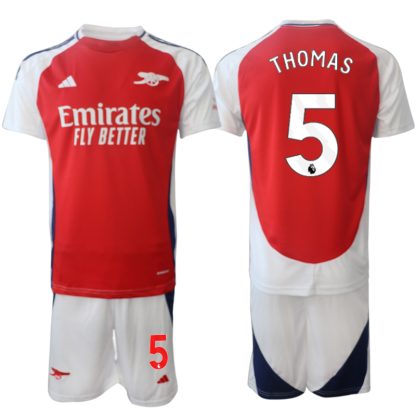 Köpa Arsenal Hemmatröja 2024/25 Thomas Partey 5 Kortärmad (+ Korta byxor)