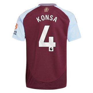 Köpa Aston Villa Hemmatröja 2024/25 Ezri Konsa 4 Kortärmad