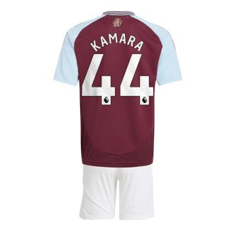 Köpa Aston Villa Hemmatröja Barn 2024/25 Boubacar Kamara 44 Kortärmad (+ Korta byxor)