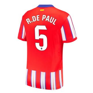 Köpa Atletico Madrid Hemmatröja 2024/25 Rodrigo de Paul 5 Kortärmad