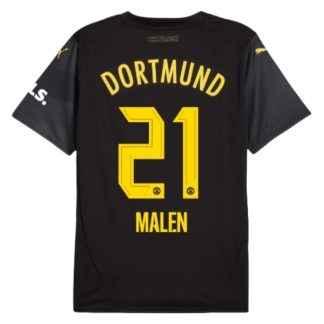 Köpa BVB Borussia Dortmund Bortatröja 2024/25 Donyell Malen 21 Kortärmad