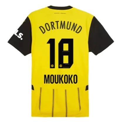 Köpa BVB Borussia Dortmund Hemmatröja 2024/25 Youssoufa Moukoko 18 Kortärmad