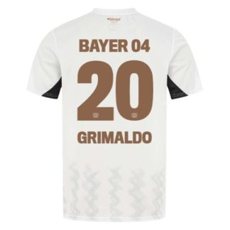 Köpa Bayer 04 Leverkusen Bortatröja 2024/25 Alejandro Grimaldo 20 Kortärmad