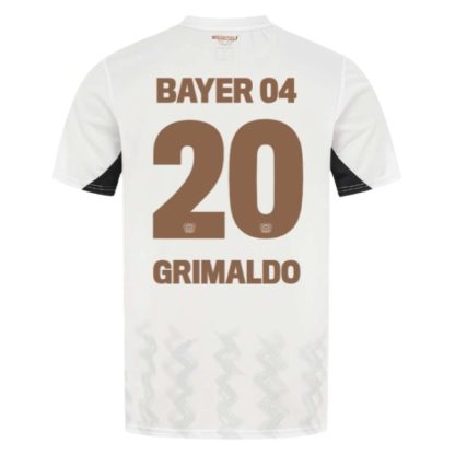 Köpa Bayer 04 Leverkusen Bortatröja 2024/25 Alejandro Grimaldo 20 Kortärmad