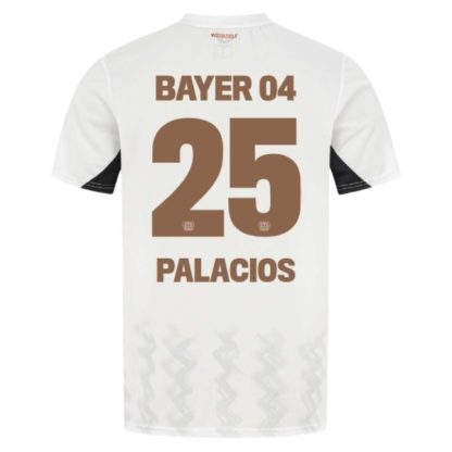 Köpa Bayer 04 Leverkusen Bortatröja 2024/25 Exequiel Palacios 25 Kortärmad