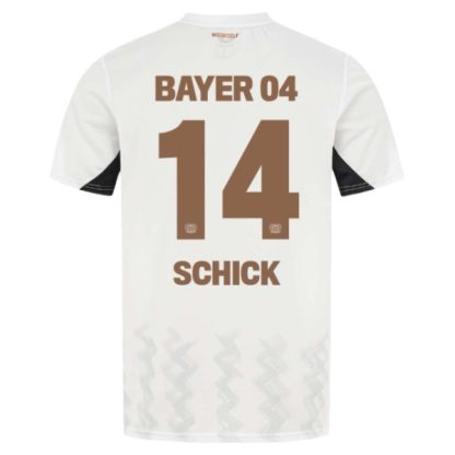 Köpa Bayer 04 Leverkusen Bortatröja 2024/25 Patrik Schick 14 Kortärmad