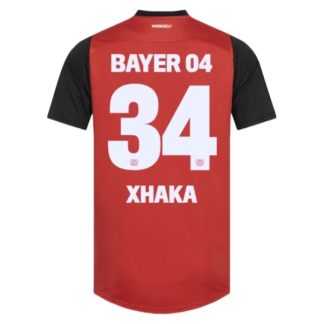 Köpa Bayer 04 Leverkusen Hemmatröja 2024/25 Granit Xhaka 34 Kortärmad