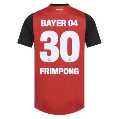 Köpa Bayer 04 Leverkusen Hemmatröja 2024/25 Jeremie Frimpong 30 Kortärmad