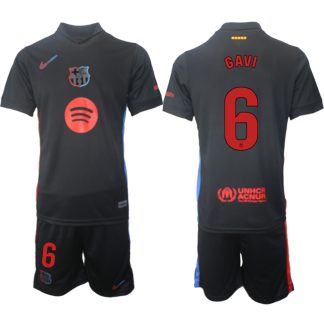 Köpa FC Barcelona Bortatröja 2024/25 Gavi 6 Kortärmad (+ Korta byxor)