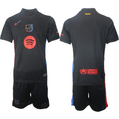 Köpa FC Barcelona Bortatröja 2024/25 Kortärmad (+ Korta byxor)