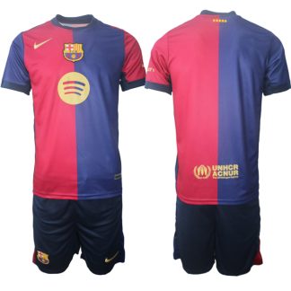 Köpa FC Barcelona Hemmatröja 2024/25 Kortärmad (+ Korta byxor)