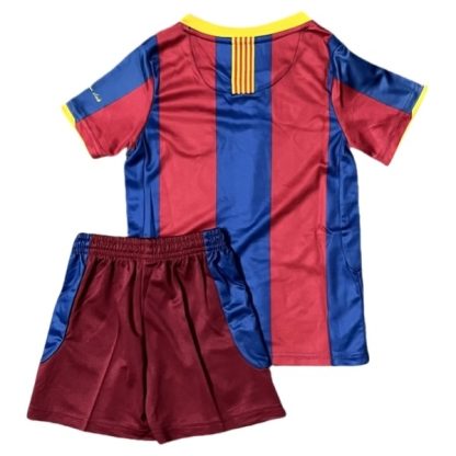 Köpa FC Barcelona Hemmatröja Barn Retro 2010-2011 Kortärmad (+ Korta byxor)-1