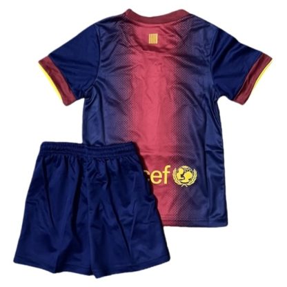 Köpa FC Barcelona Hemmatröja Barn Retro 2012-2013 Kortärmad (+ Korta byxor)-1