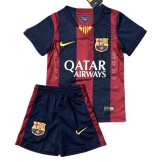 Köpa FC Barcelona Hemmatröja Barn Retro 2014-2015 Kortärmad (+ Korta byxor)