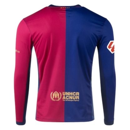 Köpa FC Barcelona Hemmatröja With La Liga Patch 2024/25 Långärmad-1