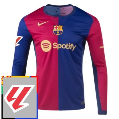 Köpa FC Barcelona Hemmatröja With La Liga Patch 2024/25 Långärmad