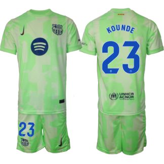 Köpa FC Barcelona Tredjetröja 2024/25 Jules Kounde 23 Kortärmad (+ Korta byxor)