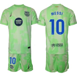 Köpa FC Barcelona Tredjetröja 2024/25 Lionel Messi 10 Kortärmad (+ Korta byxor)