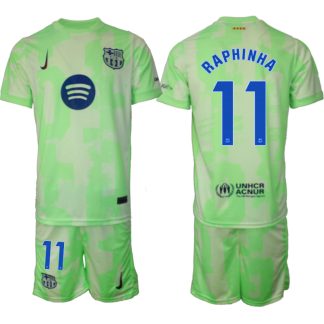 Köpa FC Barcelona Tredjetröja 2024/25 Raphinha 11 Kortärmad (+ Korta byxor)