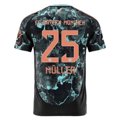 Köpa FC Bayern München Bortatröja 2024/25 Thomas Muller 25 Kortärmad