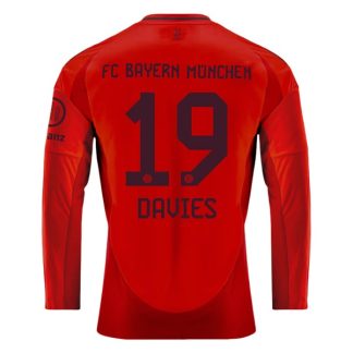 Köpa FC Bayern München Hemmatröja 2024/25 Alphonso Davies 19 Långärmad