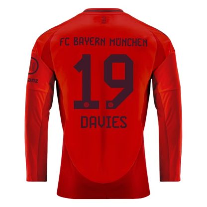 Köpa FC Bayern München Hemmatröja 2024/25 Alphonso Davies 19 Långärmad