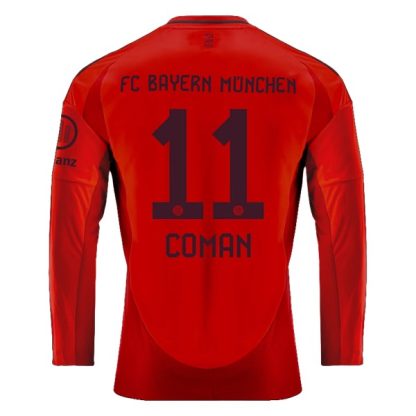 Köpa FC Bayern München Hemmatröja 2024/25 Kingsley Coman 11 Långärmad